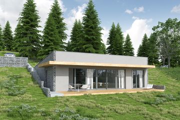  Projekt domu Z widokiem na słońce (WOX1076) - projekt domu parterowego - Zdjęcie 3