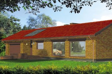  Projekt domu Równik II (WRH1217) - projekt domu parterowego - Zdjęcie 4