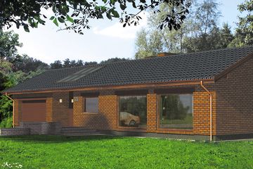  Projekt domu Równik II (WRH1217) - projekt domu parterowego - Zdjęcie 5