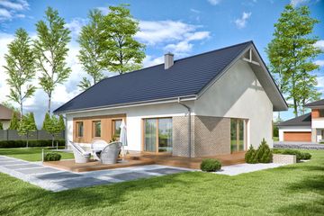  Projekt domu Domena 107 (WRW1291) - projekt domu parterowego - Zdjęcie 4