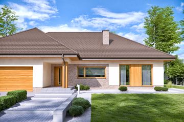  Projekt domu Domena 116 B (WRW1288) - projekt domu parterowego - Zdjęcie 1