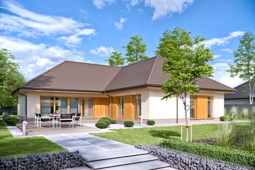  Projekt domu Domena 116 B (WRW1288) - projekt domu parterowego - Zdjęcie 3