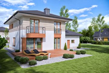  Projekt domu Domena 311 B (WRW1287) - projekt domu z pełnym piętrem - Zdjęcie 3