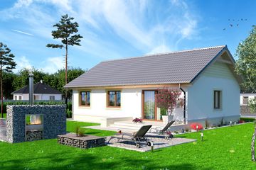  Projekt domu Tebe (WOE1021) - projekt domu parterowego - Zdjęcie 3