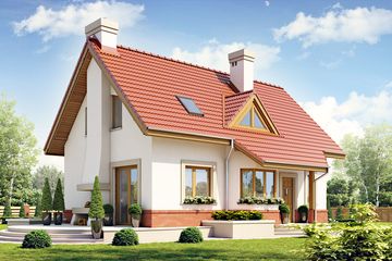  Projekt domu Agatka II styl bez garażu [B] (WRF1740) - projekt domu parterowego z poddaszem - Zdjęcie 5