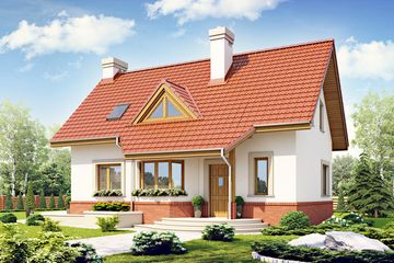  Projekt domu Agatka II styl bez garażu [B] (WRF1740) - projekt domu parterowego z poddaszem - Zdjęcie 6