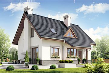  Projekt domu Agatka II styl bez garażu [B] (WRF1740) - projekt domu parterowego z poddaszem - Zdjęcie 7