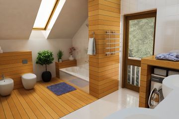  Projekt domu Radosna z garażem 1-st. bliźniak [A-BL1] (WRF1668) - projekt domu parterowego z poddaszem - Zdjęcie 6