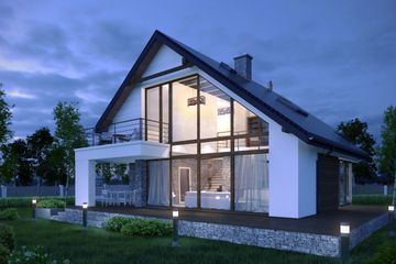  Projekt domu Róża wiatrów (BSG1000) - projekt domu parterowego z poddaszem - Zdjęcie 2