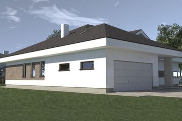  Projekt domu DJ 238 (WAM1275) - projekt domu parterowego z poddaszem - Zdjęcie 10