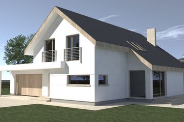  Projekt domu DJ 241 (WAM1276) - projekt domu parterowego z poddaszem - Zdjęcie 2