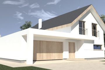  Projekt domu DJ 241 (WAM1276) - projekt domu parterowego z poddaszem - Zdjęcie 3