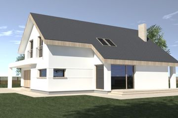  Projekt domu DJ 241 (WAM1276) - projekt domu parterowego z poddaszem - Zdjęcie 4