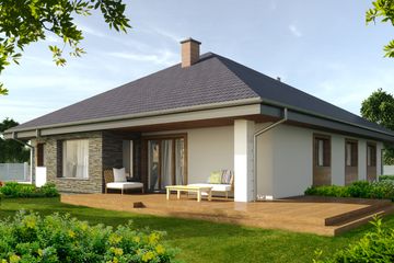  Projekt domu Hot spot 2 (BSG1005) - projekt domu parterowego - Zdjęcie 2