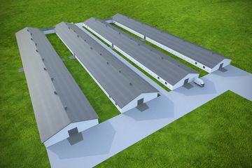  Projekt kurnika Kurnik Gama na 40 000 sztuk brojlerów (BSG1006) - projekt kurnika parterowego - Zdjęcie 4