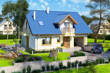  Projekt domu Amant 3 (WOE1105) - projekt domu parterowego z poddaszem - Zdjęcie 4