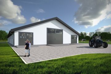  Projekt obory Obora Gama (BSG1008) - projekt obory parterowego - Zdjęcie 1