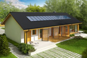  Projekt domu Eryk II G1 (30 stopni) (WRC2669) - projekt domu parterowego - Zdjęcie 1