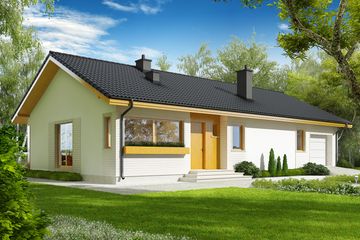  Projekt domu Eryk II G1 (30 stopni) (WRC2669) - projekt domu parterowego - Zdjęcie 2