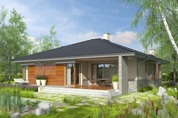  Projekt domu Flori II (30 stopni) (WRC2670) - projekt domu parterowego - Zdjęcie 2