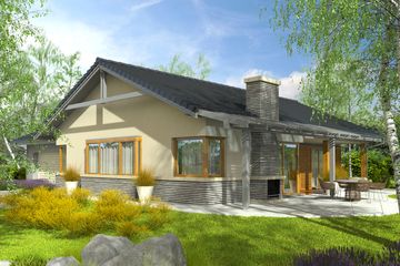  Projekt domu Selena G2 (30 stopni) (WRC2671) - projekt domu parterowego - Zdjęcie 2
