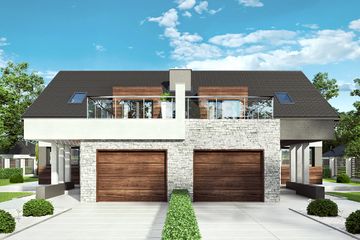  Projekt domu HomeKoncept 47 B (KRX1053) - projekt domu parterowego z poddaszem - Zdjęcie 2