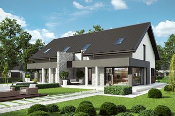  Projekt domu HomeKoncept 47 B (KRX1053) - projekt domu parterowego z poddaszem - Zdjęcie 3