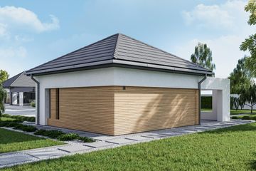  Projekt garażu HomeKoncept G 01 (KRX1054) - projekt garażu parterowego - Zdjęcie 3