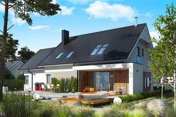  Projekt domu Katrina G2 energo (WRC2672) - projekt domu parterowego z poddaszem - Zdjęcie 1