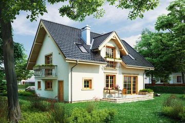  Projekt domu Zojka (1085) (KRD2027) - projekt domu parterowego z poddaszem - Zdjęcie 6