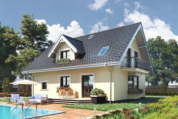  Projekt domu Zofia (1101) (KRD2043) - projekt domu parterowego z poddaszem - Zdjęcie 3