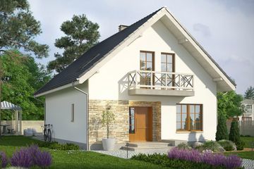  Projekt domu Bielinek 2 (WRN1377) - projekt domu parterowego z poddaszem - Zdjęcie 2
