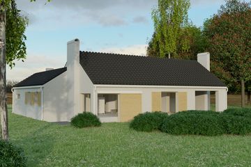 Projekt domu Kamp 3 - parterowy dom o powierzchni 176,96 m², dach dwuspadowy - ujęcie 3