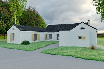 Projekt domu Kamp 3 - parterowy dom o powierzchni 176,96 m², dach dwuspadowy - ujęcie 4