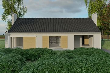 Projekt domu Kamp 3 - parterowy dom o powierzchni 176,96 m², dach dwuspadowy - ujęcie 6
