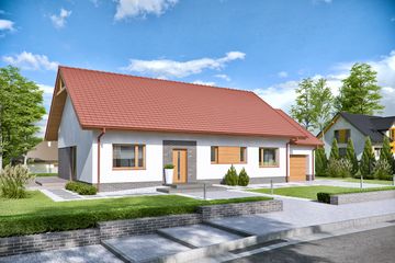  Projekt domu Domena 106 A (WRW1292) - projekt domu parterowego - Zdjęcie 1