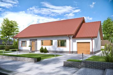  Projekt domu Domena 106 A (WRW1292) - projekt domu parterowego - Zdjęcie 2