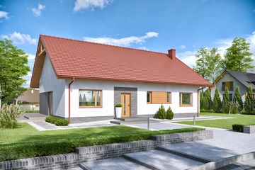  Projekt domu Domena 106 (WRW1294) - projekt domu parterowego - Zdjęcie 1