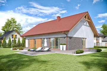  Projekt domu Domena 106 (WRW1294) - projekt domu parterowego - Zdjęcie 2