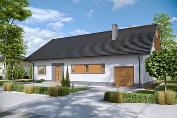  Projekt domu Domena 105 A (WRW1293) - projekt domu parterowego - Zdjęcie 2