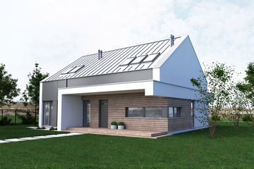  Projekt domu FX-05 (PZB1044) - projekt domu parterowego z poddaszem - Zdjęcie 1