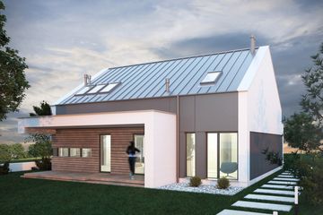  Projekt domu FX-07 (PZB1045) - projekt domu parterowego z poddaszem - Zdjęcie 4