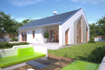  Projekt domu Franklin III LMB101b (WRB1588) - projekt domu parterowego - Zdjęcie 4