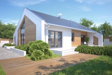  Projekt domu Franklin III LMB101b (WRB1588) - projekt domu parterowego - Zdjęcie 5