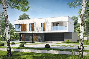  Projekt domu Elegancki D24 (WWB1020) - projekt domu z pełnym piętrem - Zdjęcie 1