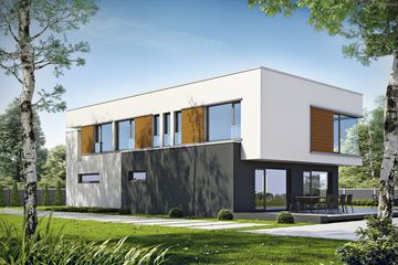  Projekt domu Elegancki D24 (WWB1020) - projekt domu z pełnym piętrem - Zdjęcie 2