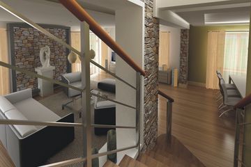  Projekt domu Cyprys paliwo stałe wersja B z podwójnym gar. (WRD1722) - projekt domu parterowego z poddaszem - Zdjęcie 5