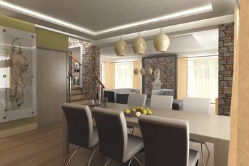  Projekt domu Cyprys B bliźniak - 2 garaże (WRD1473) - projekt domu parterowego z poddaszem - Zdjęcie 7