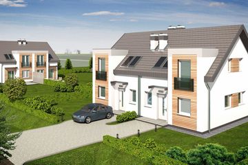  Projekt domu Emilia - bliźniak pl+p (WRD2330) - projekt domu parterowego z poddaszem - Zdjęcie 6