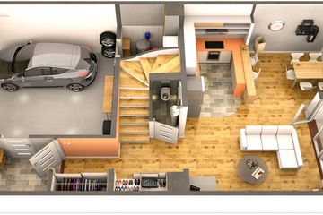 Projekt domu Imbir - segment lewy - z pełnym piętrem i poddaszem dom o powierzchni 145,80 m², dach dwuspadowy - ujęcie 8